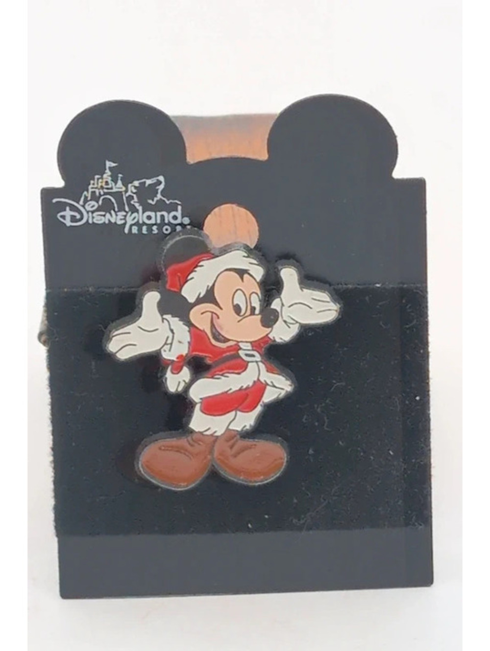 Disneyland Resort Santa Mickey Mouse Christmas Pin New on Card